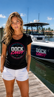 Dock Candy Women's Fitted Logo Tee
