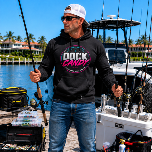 Dock Candy Classic Logo Hoodie | Unisex Boating Hoodie